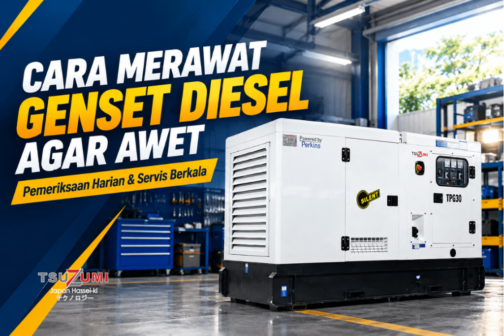 Cara Merawat Genset Diesel agar Awet: Panduan Pemeriksaan Harian dan Jadwal Servis Berkala